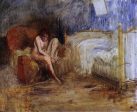 Getting out of Bed by Jean-Louis Forain - Hand-Painted Oil Painting on Canvas For Discount