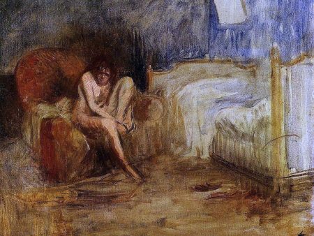 Getting out of Bed by Jean-Louis Forain - Hand-Painted Oil Painting on Canvas For Discount