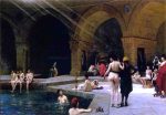 Grande Piscine de Brousse by Jean-Leon Gerome - Hand-Painted Oil Painting on Canvas Sale