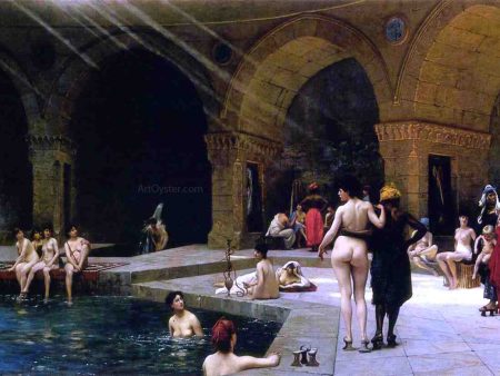 Grande Piscine de Brousse by Jean-Leon Gerome - Hand-Painted Oil Painting on Canvas Sale