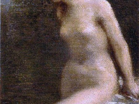 Small Brunette Bather by Henri Fantin-Latour - Hand-Painted Oil Painting on Canvas For Sale