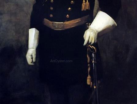 Portrait of Colonel David Perry, 9th U. S. Cavalry by Robert Henri - Hand-Painted Oil Painting on Canvas Online Hot Sale