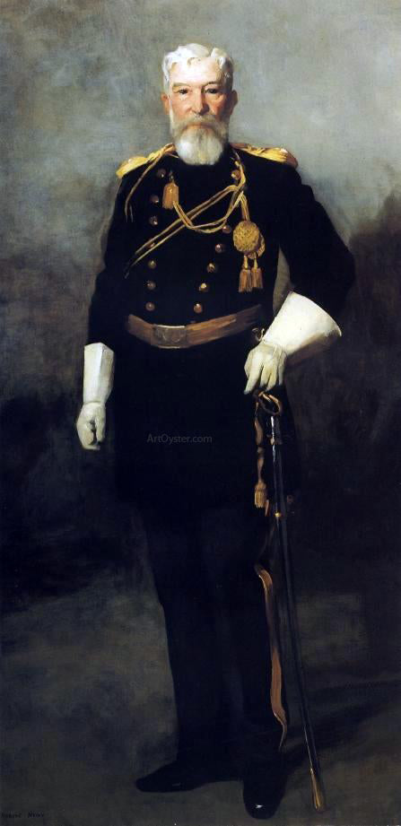 Portrait of Colonel David Perry, 9th U. S. Cavalry by Robert Henri - Hand-Painted Oil Painting on Canvas Online Hot Sale