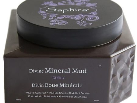 Kaukė-mineralinis purvas plaukams Saphira Divine Mineral Mud SAFDMM3, intensyviai drėkinantis, besipučiantiems plaukams, 500 ml Online Sale