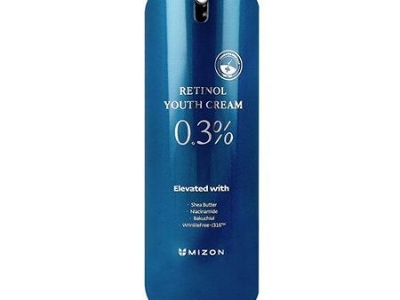 Veido kremas su retinoliu Mizon 0.3% Retinol Youth Cream MIZ319010043, skaistina ir lygina odos toną, 28 g on Sale