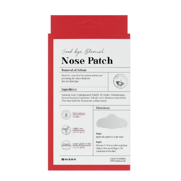 Valančios nosies juostelės Mizon Goodbye Blemish Nose Patch MIZ313040020, 10 vnt Cheap