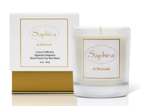 Aromaterapinė sojų vaško žvakė Saphira Luxury Signature Candle SAFCANDLE, 260 g For Cheap