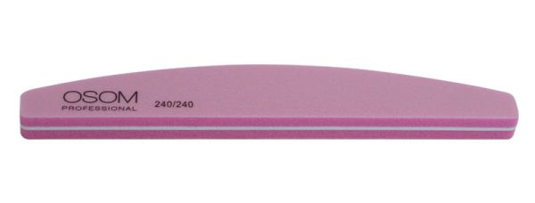 Dildė nagų poliravimui Osom Professional, Half Moon Shape, rožinė, SD1793240240 240 240, 1 vnt, 1 12 Online Sale